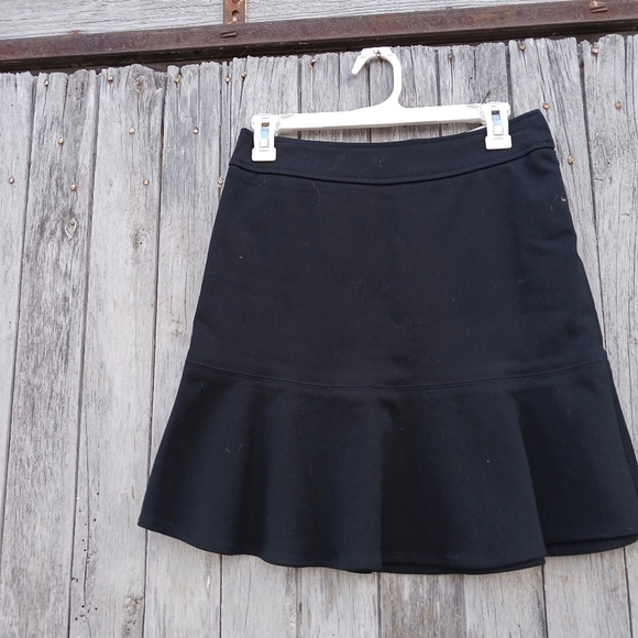 Gap Stretch Womens Sz 2 Black Cotton Spandex Flare Mid Rise Mini Skirt - Picture 5 of 6